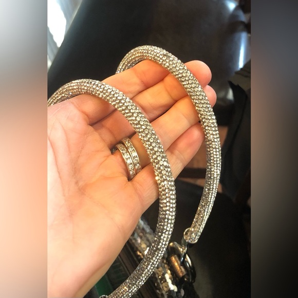 Auth Coach Poppy Silver Sequin Spotlight Tote Bag Medium Great Condition Vintage - Picture 16 of 17